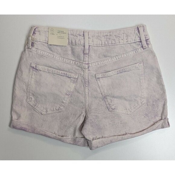 WOMEN'S FADED PURPLE MIDI JEAN SHORTS - UNIVERSAL THREAD - SIZE 0 - NEW - Picture 5 of 5